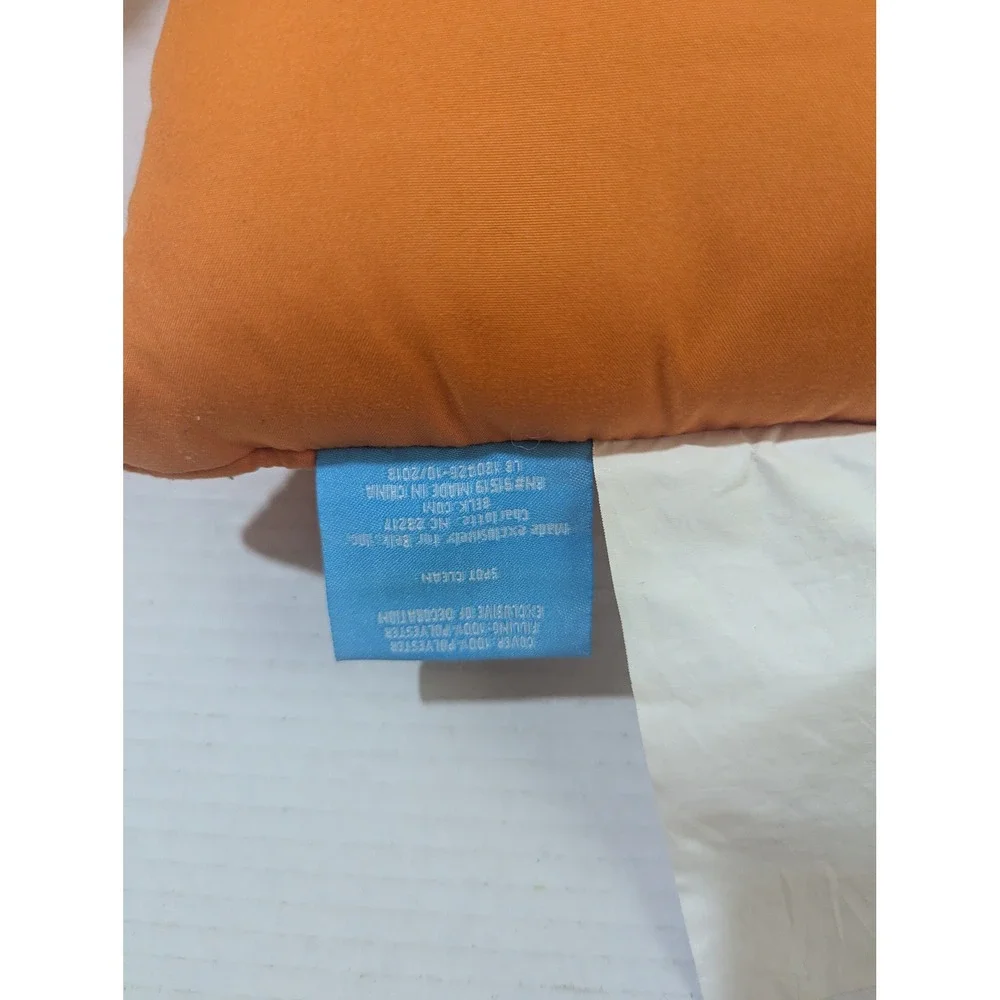 Lightning Bug Orange Lets Roll Off-Road Vehicle‎ Embroidered Decorative Pillow